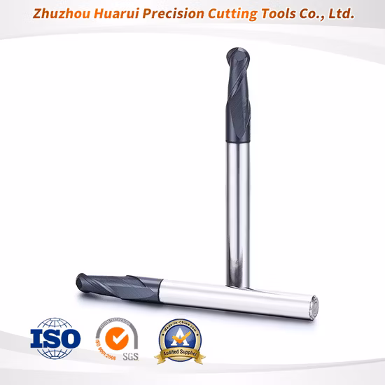 Cemented Carbide Solid Carbide D4*R0.5*10*D4*50 for Stainless Steel End Mill