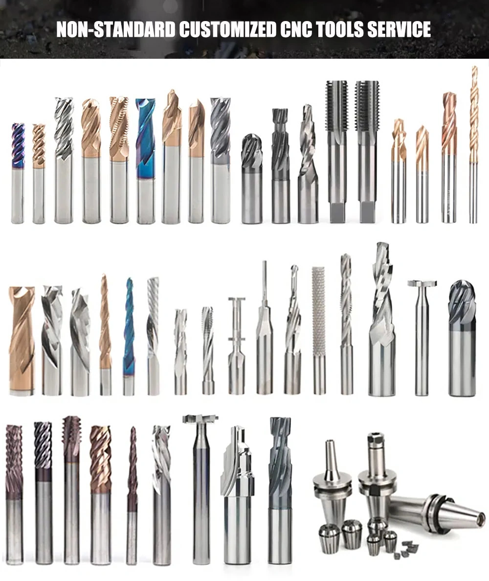 HRC55 2 Flutes Micro Square End Mill Carbide Micro-Diameter End Mills CNC Machining Stainless Steel Parts CNC Service